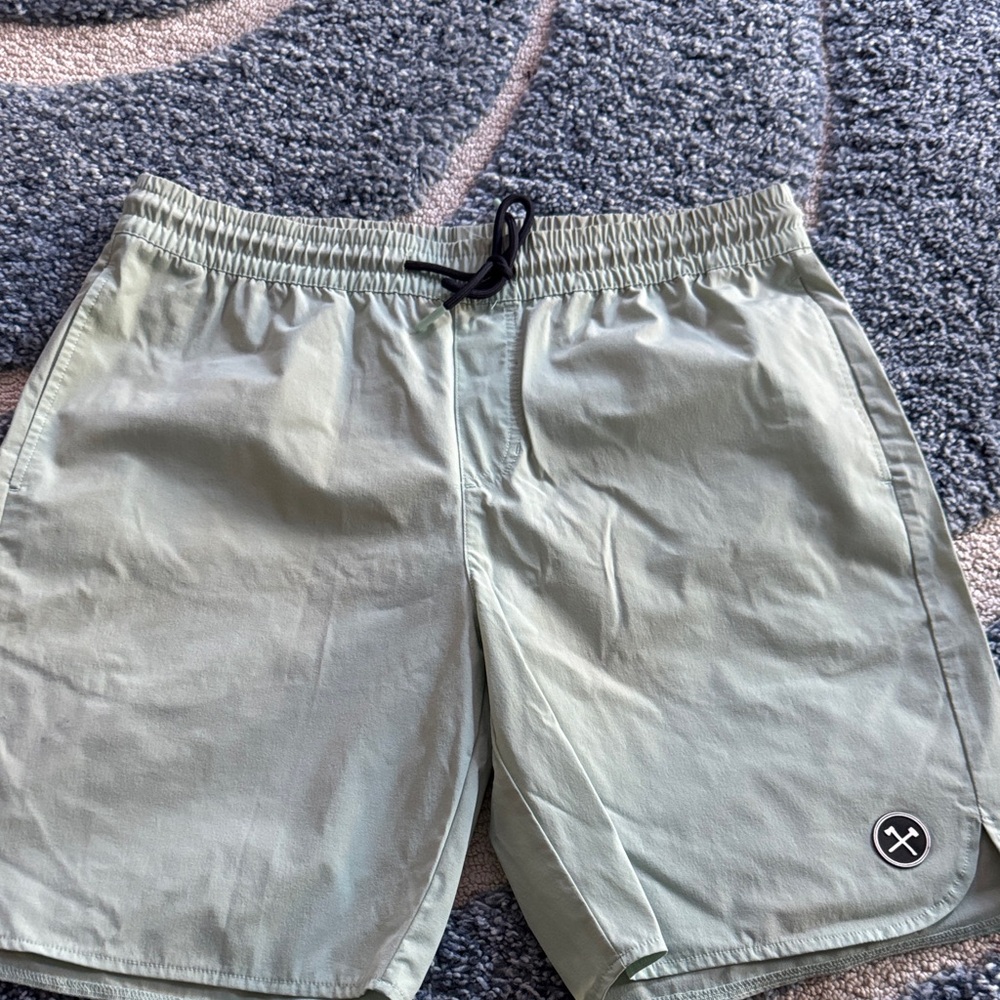 All American Roughneck-AXE & Sledge light Green Hybrid Walking Shorts